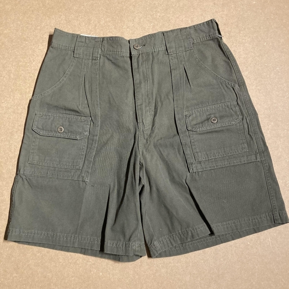 NWT Cabela's 7 Pocket Hiker Shorts Women's 14 Gray 100% Cotton Outdoors Hiking